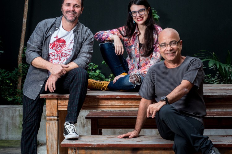 Cláudio Manoel, Júlia Besserman e Micael Langer são os direitores e roteiristas de 'Meu Amigo Bussunda'