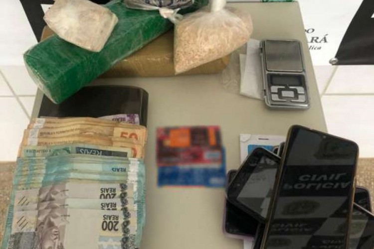 Material apreendido pela Delegacia Municipal de Campo Sales