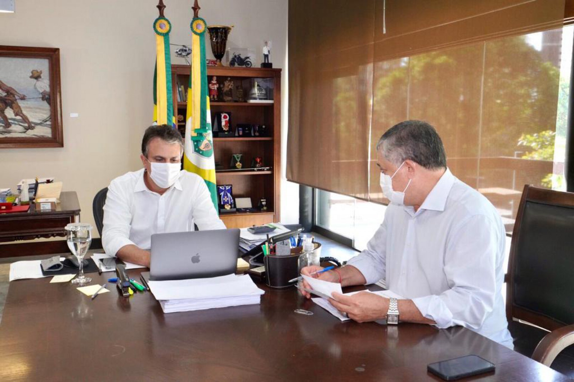 José Guimarães conversou com Camilo Santana (Foto: Divulgação)