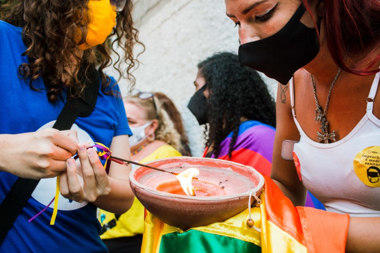 ￼ATO ecumênico foi realizado em memória às vítimas de LGBTfobia