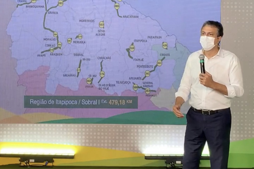 O GOVERNADOR Camilo Santana (PT), lançou o pacote em transmissão ao vivo nas redes sociais
