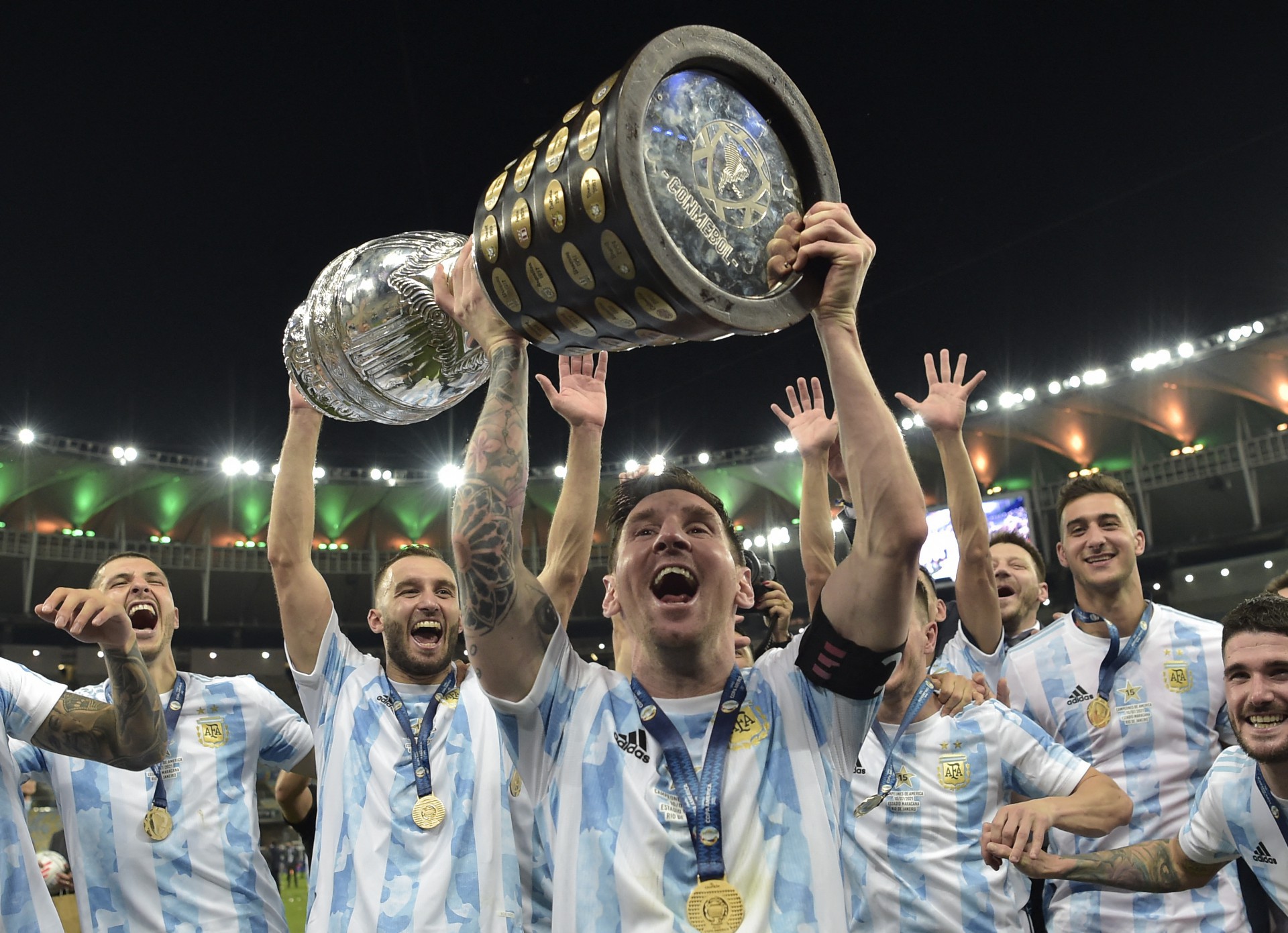 Maior rival do Brasil, Argentina foi campeã da Copa América em cima da seleção brasileira; conheça a equipe do grupo C da Copa do Mundo 2022 (Foto: CARL DE SOUZA / AFP)