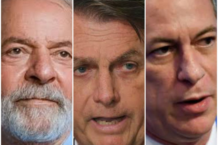 ￼Lula, Bolsonaro e Ciro Gomes(foto: REPRODUÇÃO )