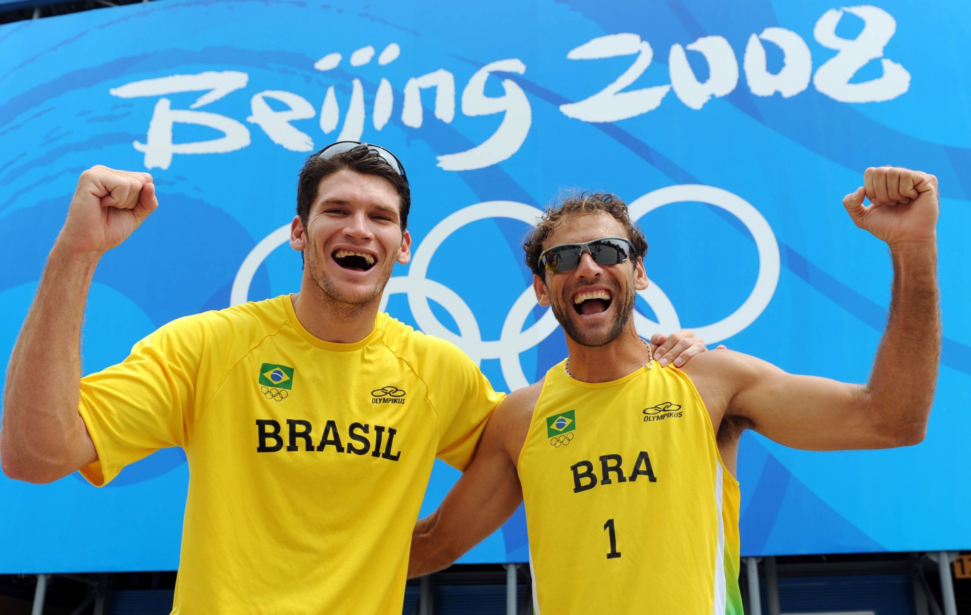Fabio Luiz e Márcio Araújo durante os Jogos Olímpicos de Pequim, em 2008. Eles foram medalhistas de prata na Olimpíada(Foto: Arquivo O POVO.doc                            )