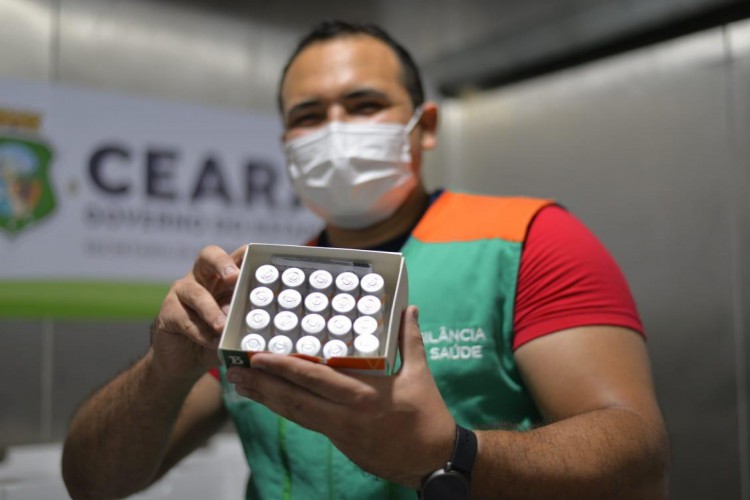 O Ceará recebeu os imunizantes Coronavac e Pfizer 