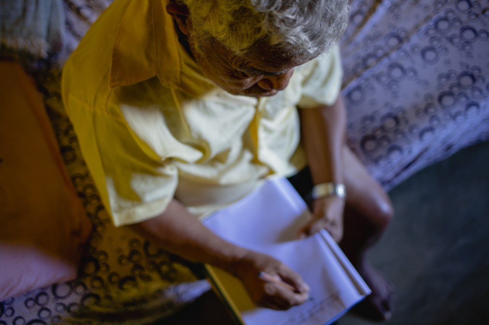 Sebastião Gomes da Silva, 88 anos, aposentado. Assentamento Transval/Vida Nova, em Canindé. Pessoas que foram alfabetizadas com o método Paulo Freire(Foto: Aurelio Alves)