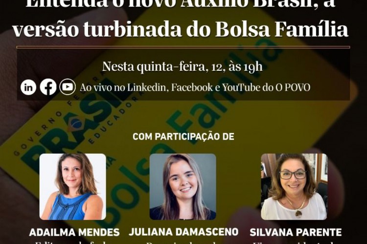 Banner de divulgação do Economia na Real sobre o novo Bolsa Família
