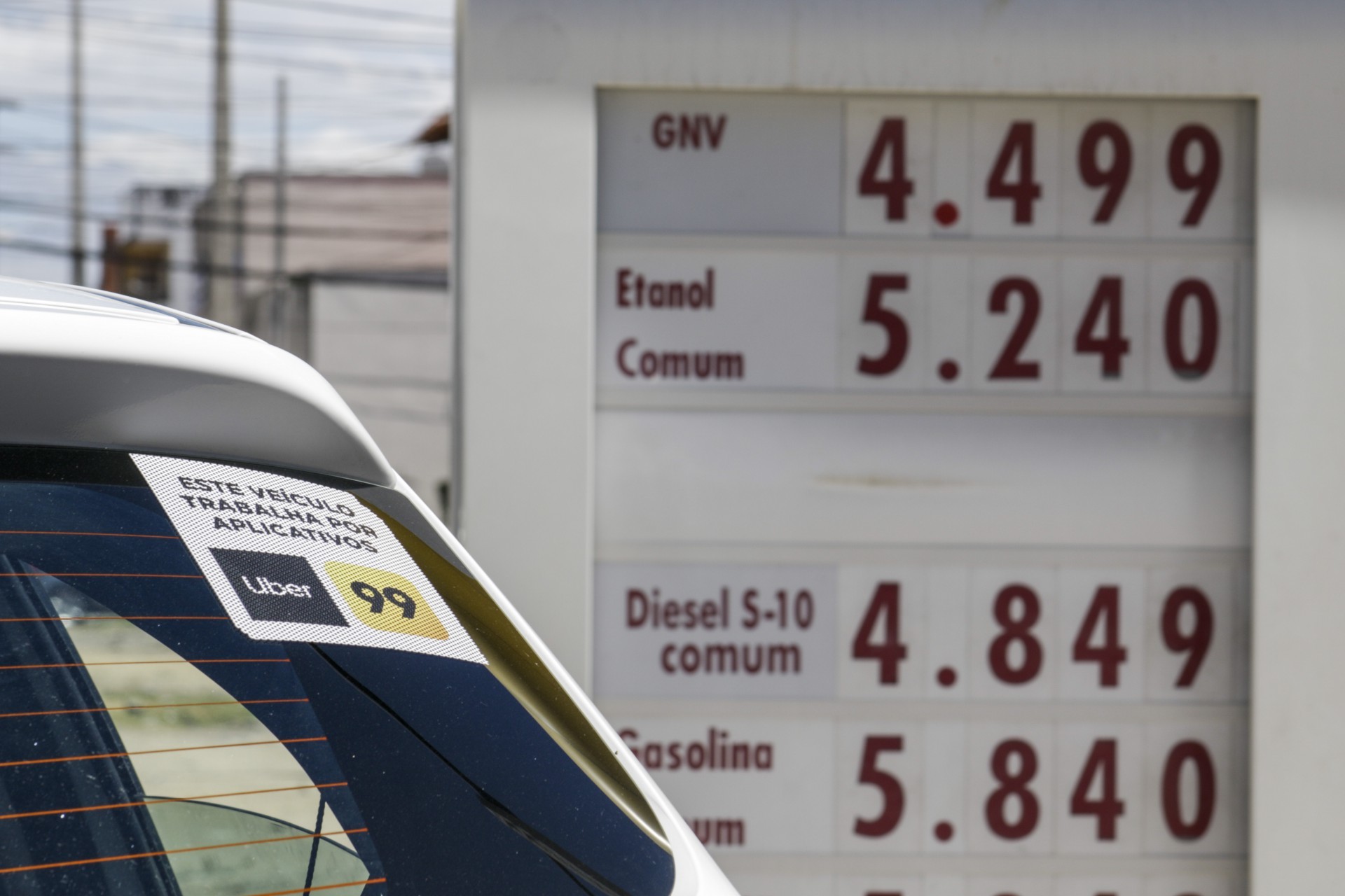 Aumento no preço dos combustíveis afeta rotina, lucro e ameaça a continuidade do serviço de transporte por aplicativo no Ceará
 (Foto: Thais Mesquita)