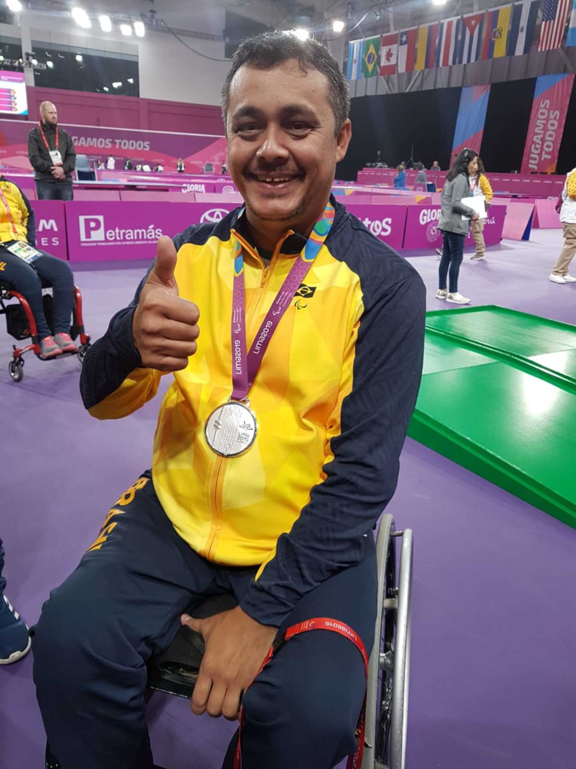 David Andrade, tenista de mesa que irá participar dos Jogos Paralímpicos de Tóquio 2020.