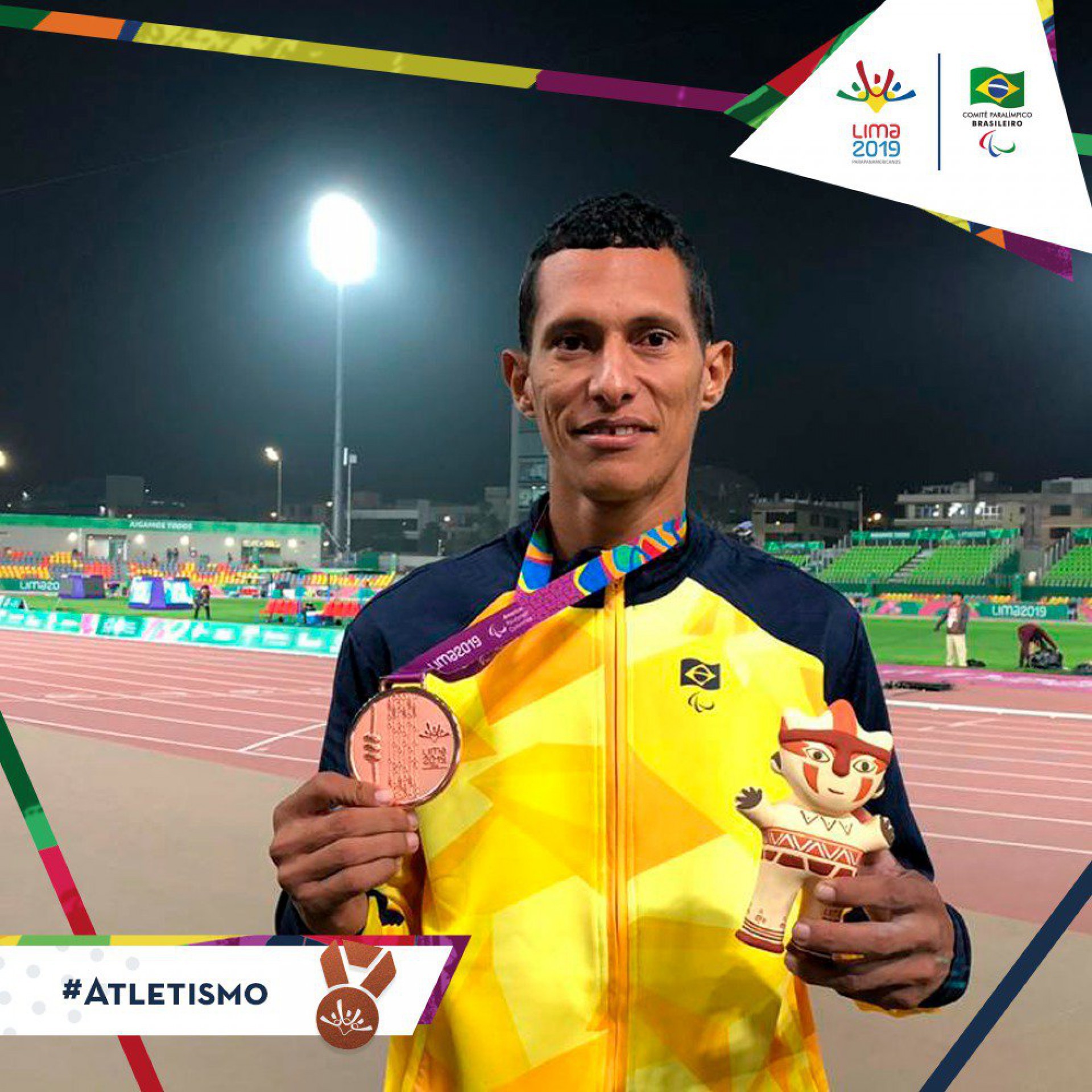 Francisco Jefferson irá representar o Ceará no atletismo dos Jogos Paralímpicos de Tóquio 2020.