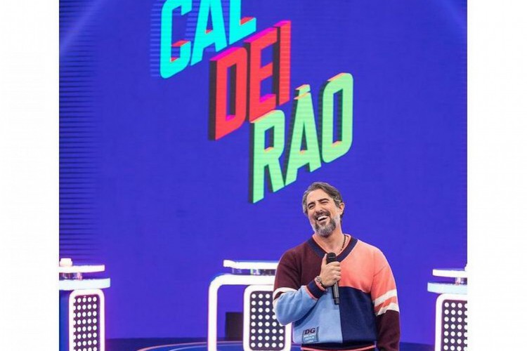 O apresentador Marcos Mion gravou o primeiro programa do novo 