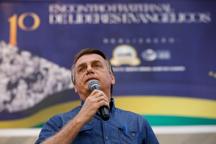 Em evento com evangélicos, Bolsonaro diz que 