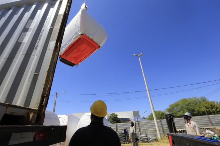 Governador divulgou fotos das obras do Teleférico do Horto