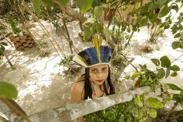 A reserva indígena Taba dos Anacés foi entregue em 2018, a readaptação da população originária ao novo local é o objeto de estudo de Rute na academia (Foto: Thais Mesquita)