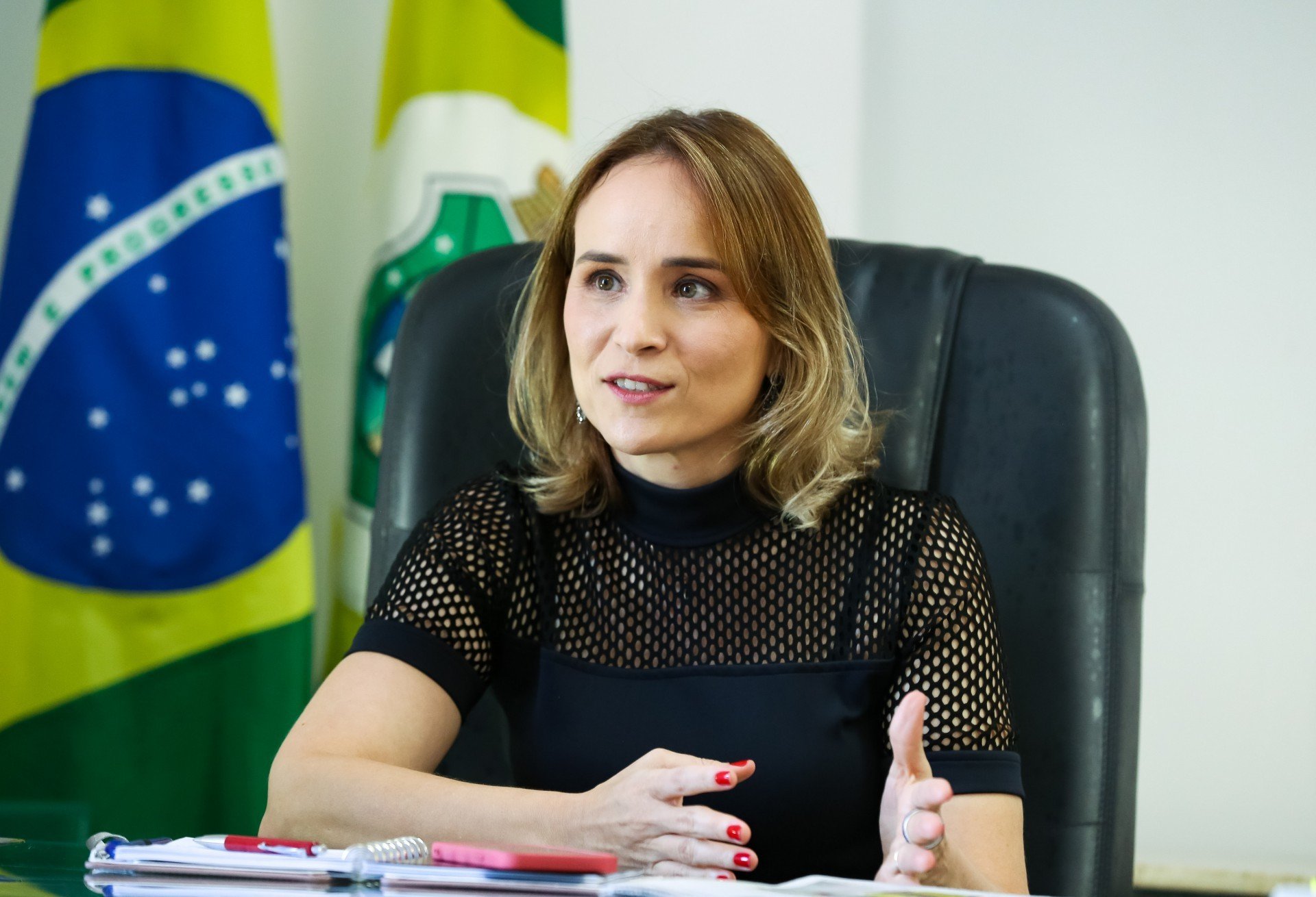 presidente do FNDE, Fernanda Pacobahyba (Foto: Thiago Gaspar/Governo do Estado do Ceará)