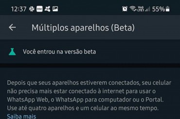 Usuário pode sair ou entrar na versão beta quando desejar