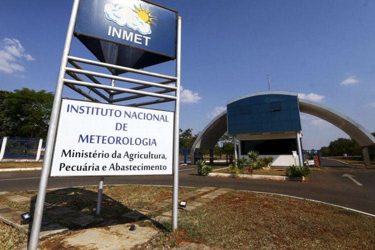 Fachada do instituto nacional de meteorologia (INMET), em Brasília.