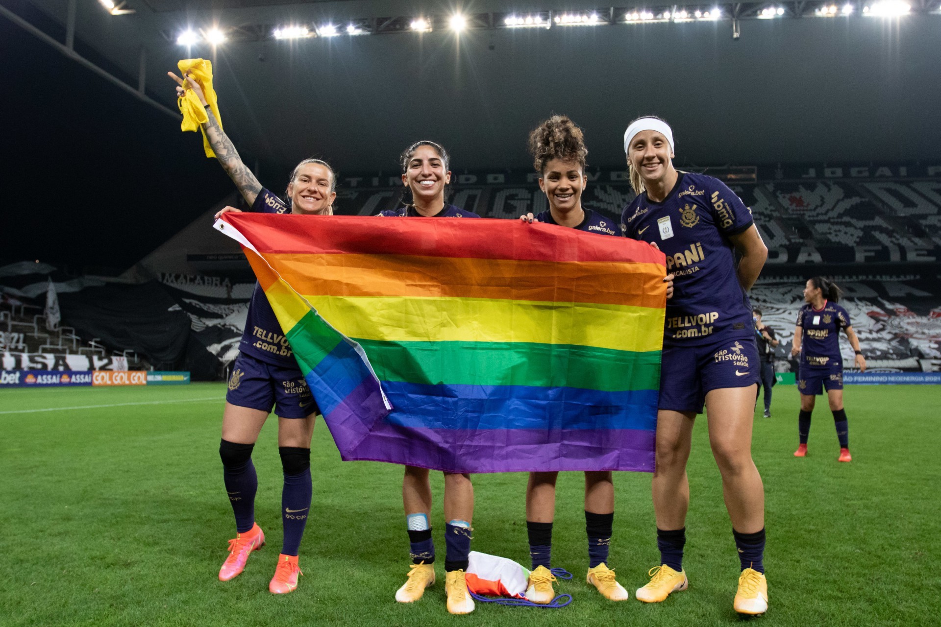 Cacau of Corinthians during the campeonato Brasileiro Feminino