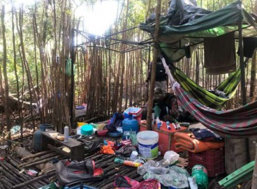 Acampamento estava instalado em área de mangue 