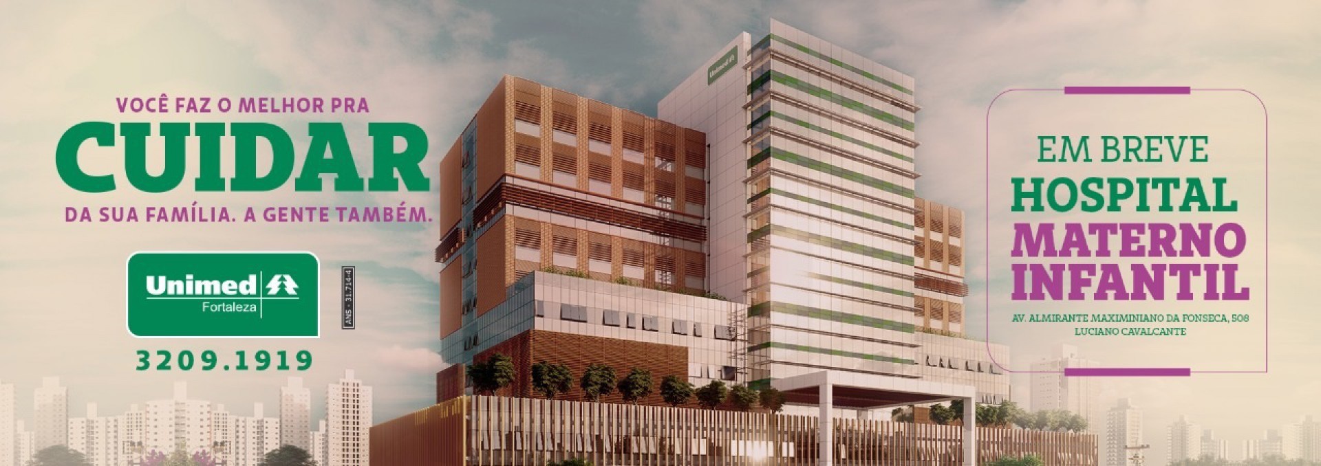 O Hospital Materno Infantil da Unimed Fortaleza está previsto para ser inaugurado em janeiro de 2022 (Foto: Divulgação )