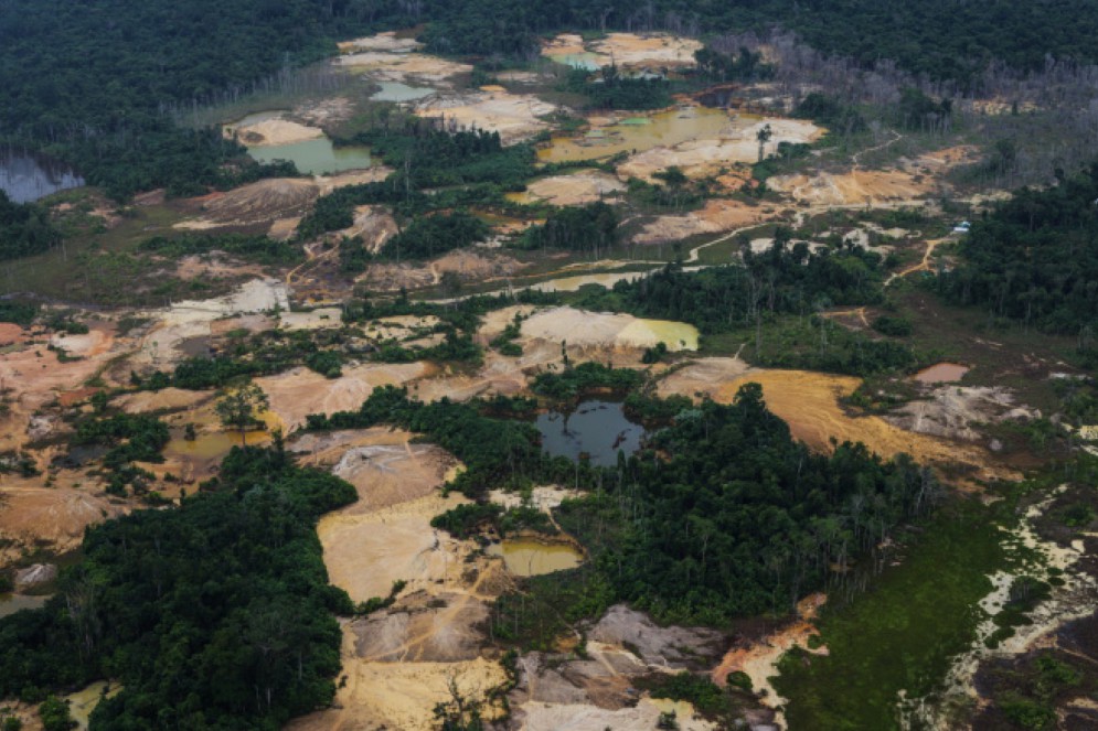 Terra Indígena Yanomami sofre os impactos do garimpo ilegal (Foto: Divulgação/Instituto Socioambiental)