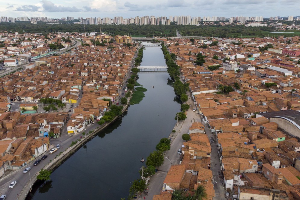 Foto aérea do Canal do Lagamar(Foto: FCO FONTENELE)