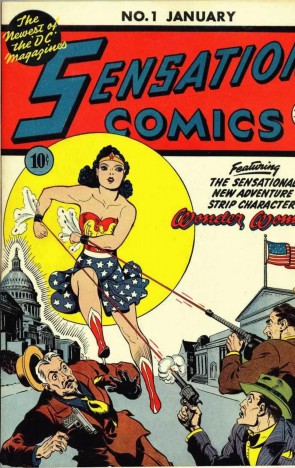 Nos primeiros quadrinhos, a mulher-maravilha aparecia de saia e convidava o público às aventuras de uma super-heroína(Foto: Divulgação/DC Comics)
