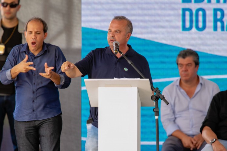 Rogério Marinho em Russas, Ceará.