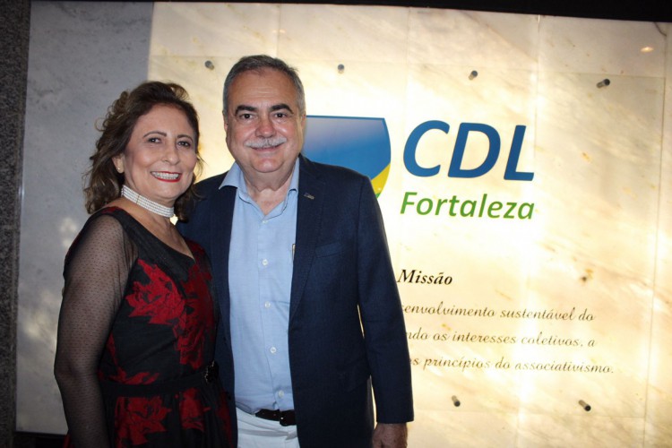 Graça Bringel e Assis Cavalcante, presidente da CDL