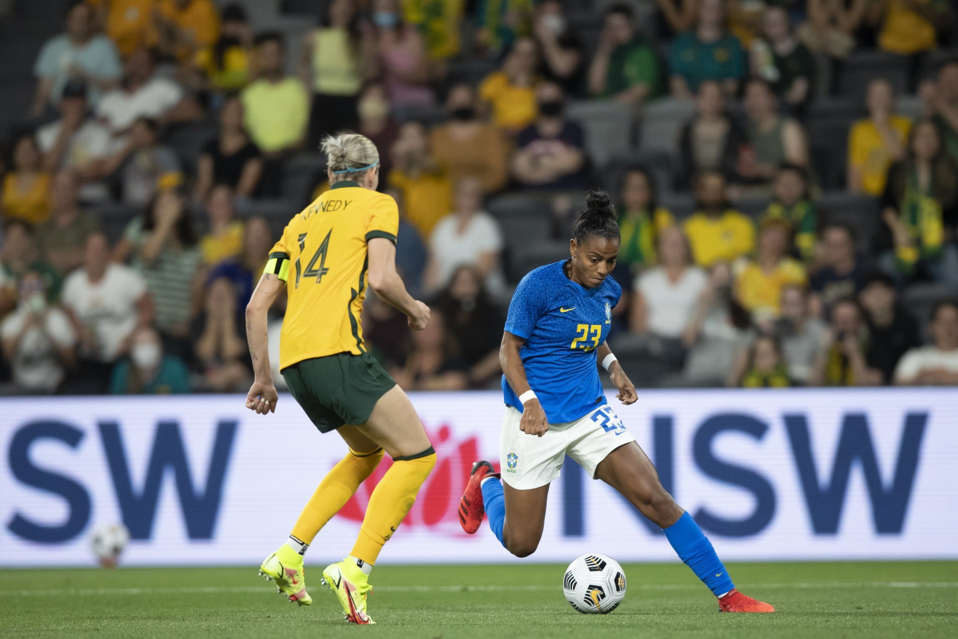 Seleção brasileira feminina foi derrotada pela Austrália em amistoso em Sydney (Foto: Thais Magalhães/CBF)