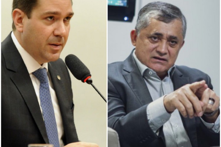 Aliados no plano estadual, Bismarck e Guimarães pedem voto para diferentes candidatos em Jaguaruana