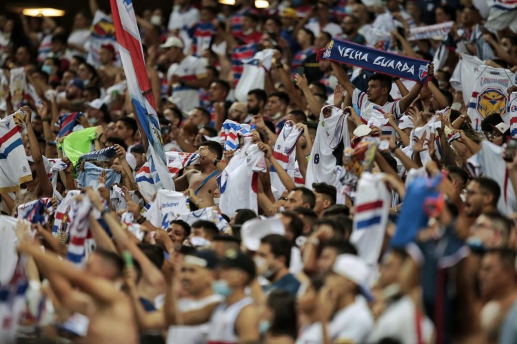 Torcida do Fortaleza no jogo diante do São Paulo pela 31ª rodada da Série A do Brasileirão, no Castelão. 