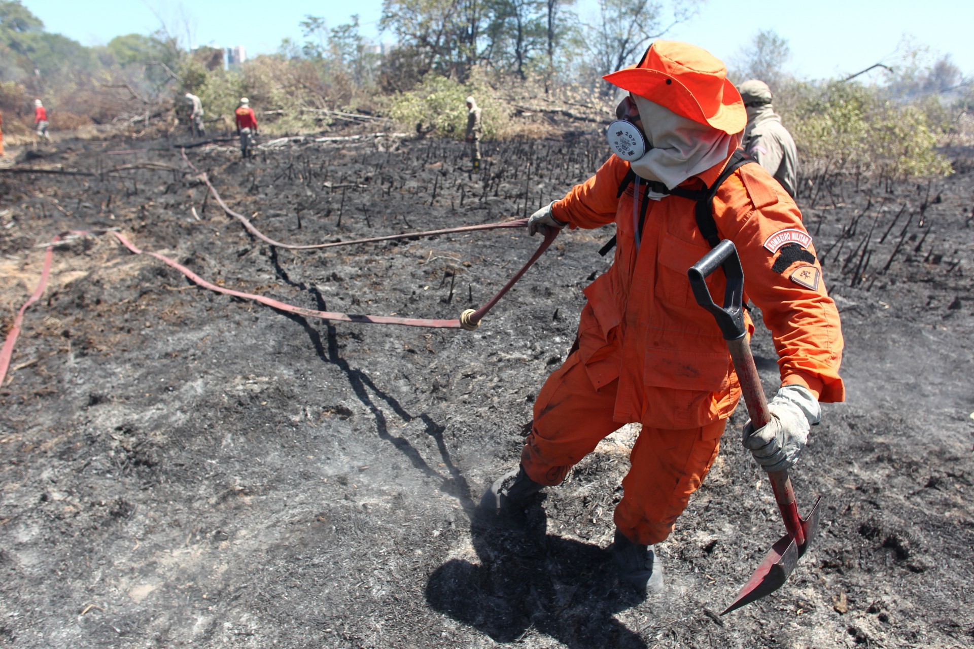 ￼PARQUE DO COCÓ teve 46 hectares afetados pela ação no incêndio (Foto: FABIO LIMA)
