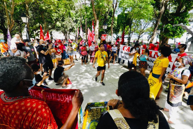 ￼ Manifestação teve concentração no Passeio Público, no Centro de Fortaleza
