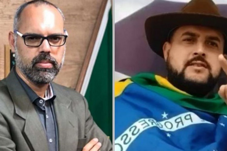 Os apoiadores do presidente Jair Bolsonaro, Allan dos Santos e Zé Trovão.