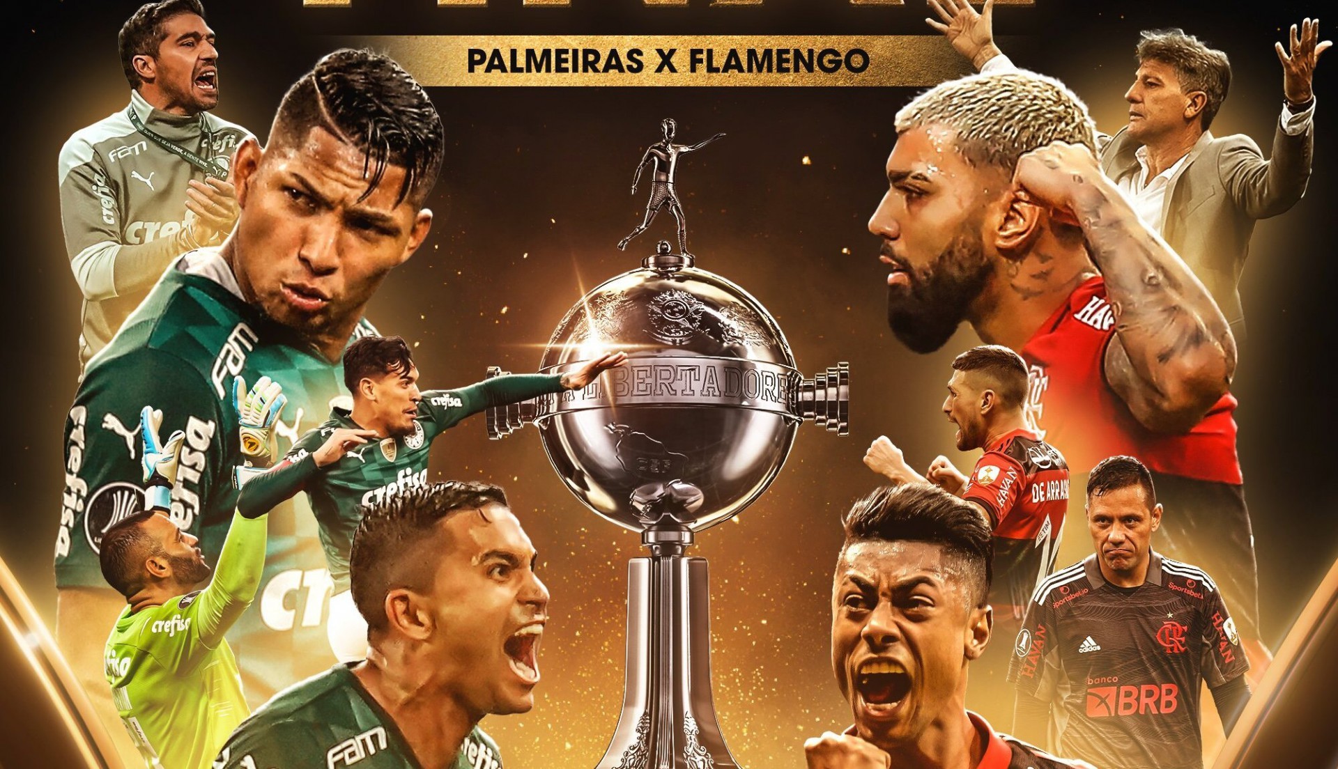 Flamengo e Palmeiras na final da Libertadores: O Brasil é, em 2021, o dono  do futebol da América do Sul, Esportes