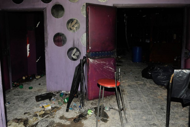 Santa Maria (RS) - Um ano do incêncio na Boate Kiss durante show na madrugada do dia 27 de janeiro de 2013. Entrada da boate (Wilson Dias/Agência Brasil/Arquivo)