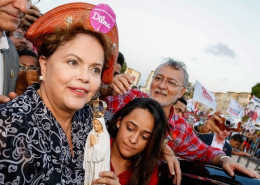 Dilma Rousseff no Cear&aacute;, em 2014.