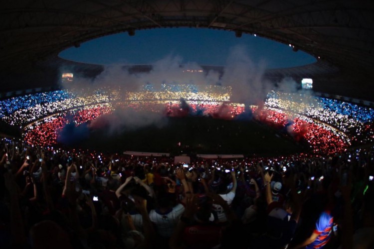 Torcida do Fortaleza lotou a Arena Castelão no jogo de despedida do Tricolor do Pici na temporada 2019
