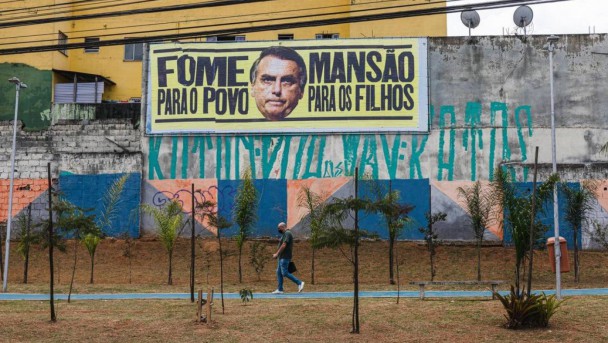 Outdoor contra Bolsonaro em São Bernardo do Campo (SP)
