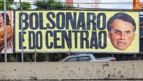 Outdoor contra Bolsonaro em São Paulo