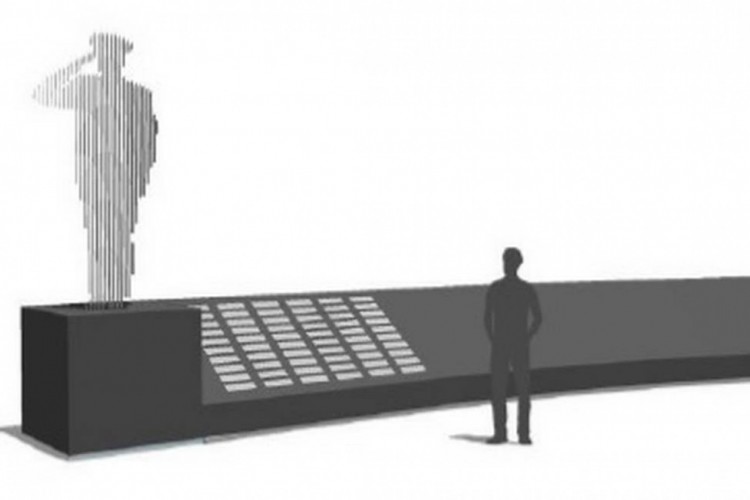 Maquete do memorial em homenagem aos policiais mortos 