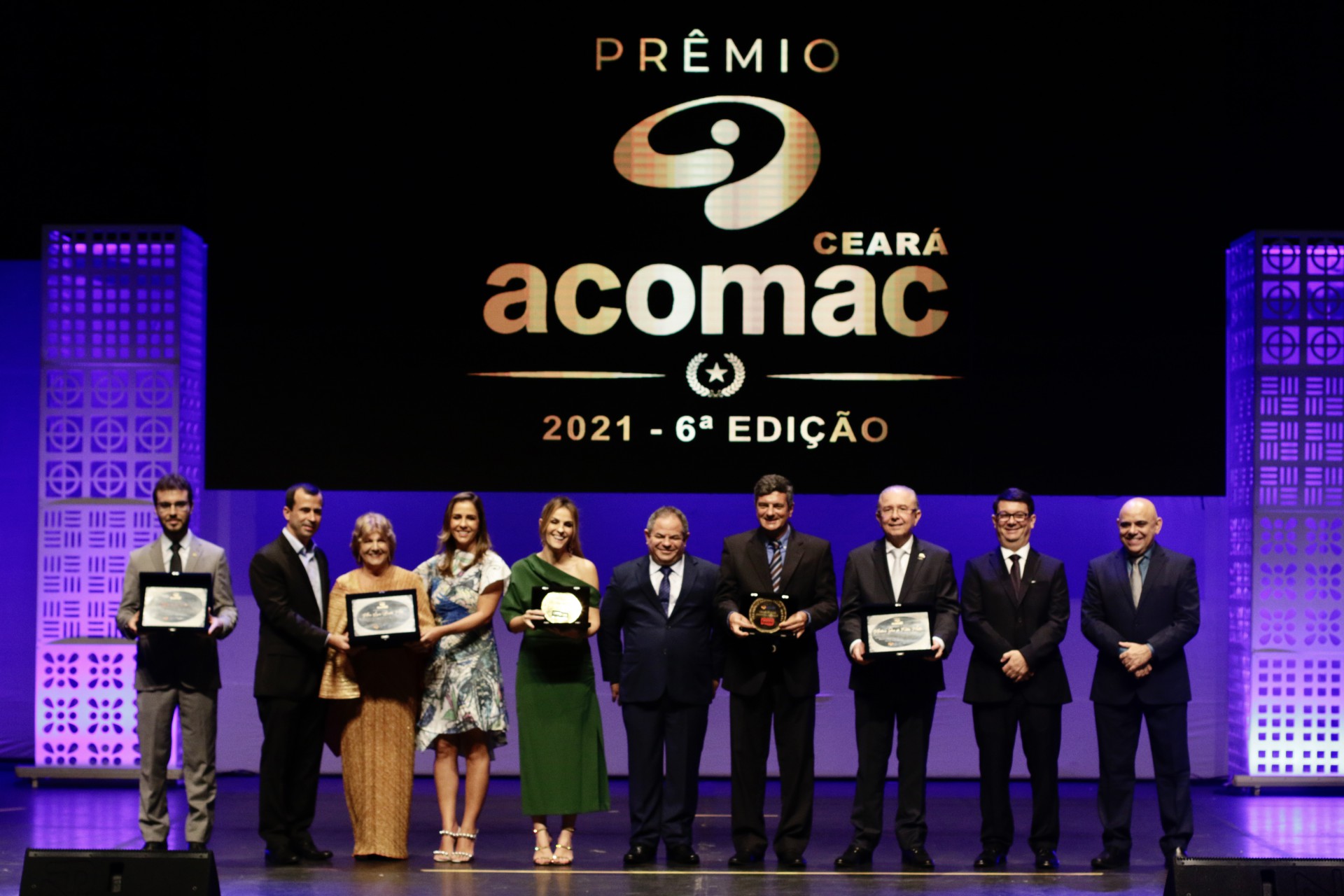HOMENAGEADOS do Prêmio Acomac (Foto: Thaís Mesquita)