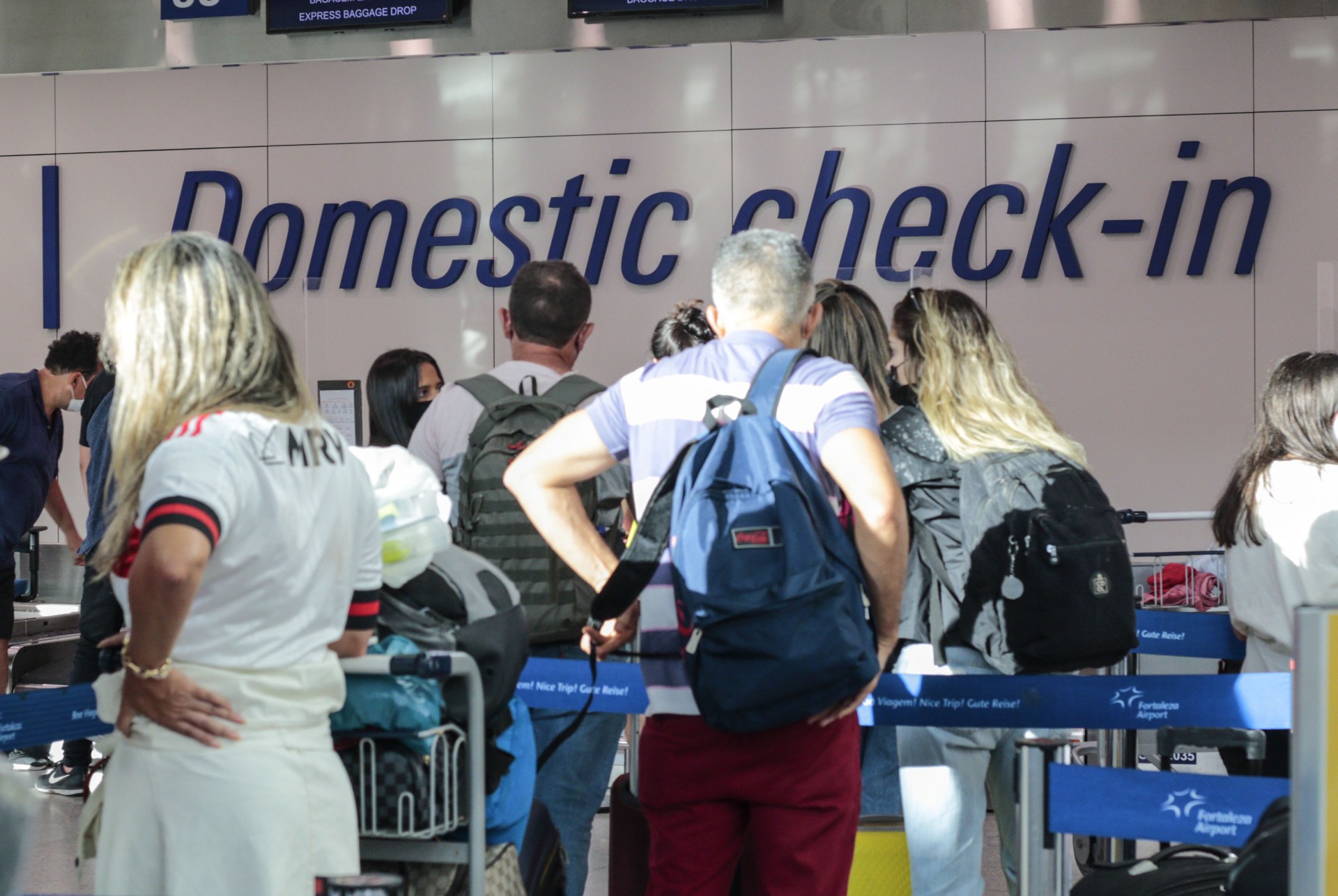 Listas de voos cancelados não incluem Fortaleza (Foto: Bárbara Moira)
