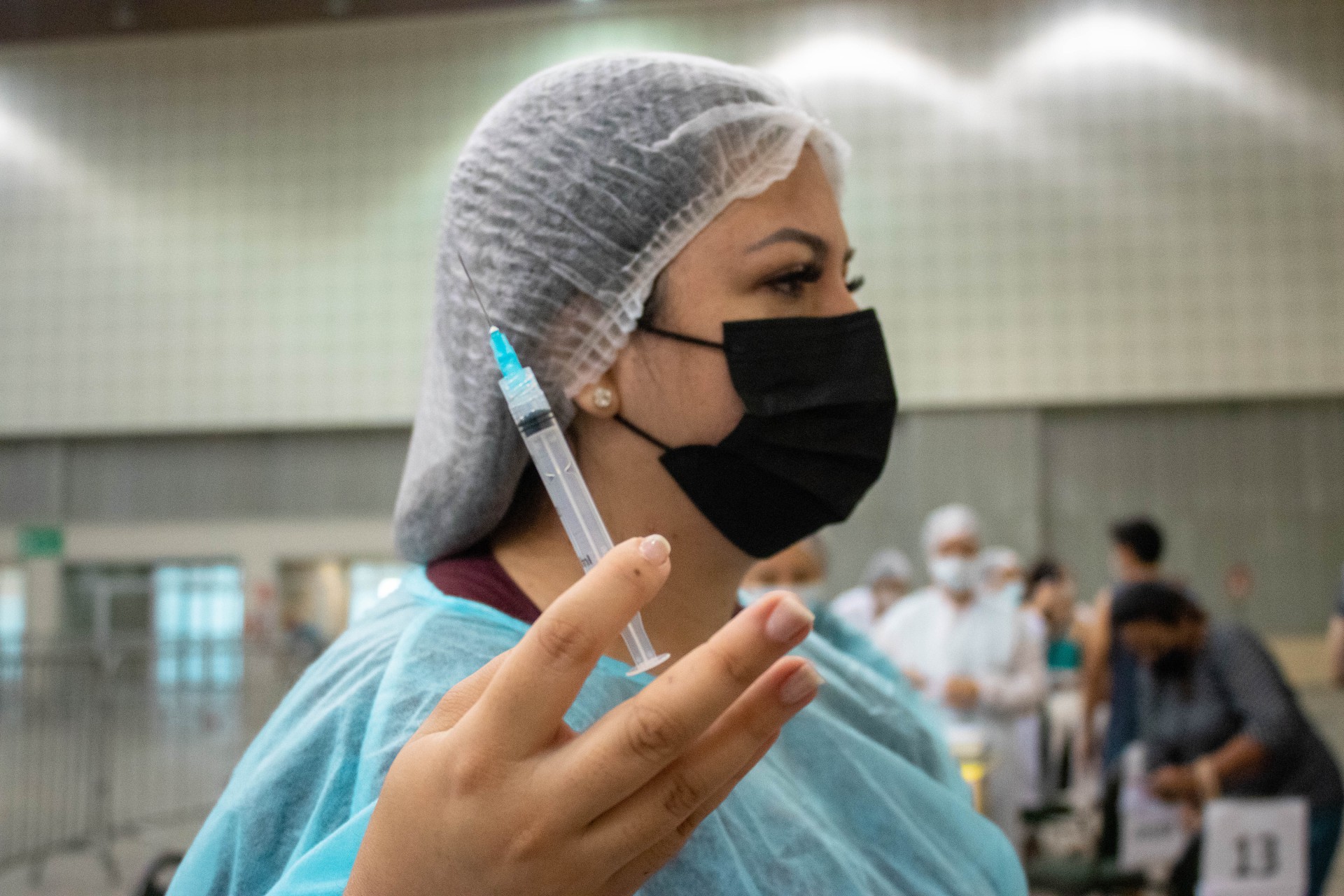 ￼VACINAÇÃO e uso de máscaras ajudam a prevenir a gripe (Foto: FERNANDA BARROS)