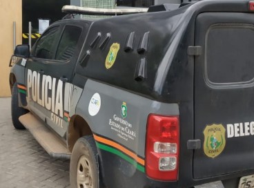  O homem foi conduzido para a Delegacia Regional de Russas 