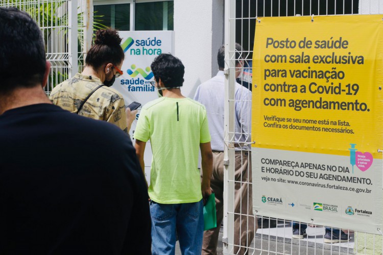 Atendimentos nos postos de saúde da rede municipal de Fortaleza. 