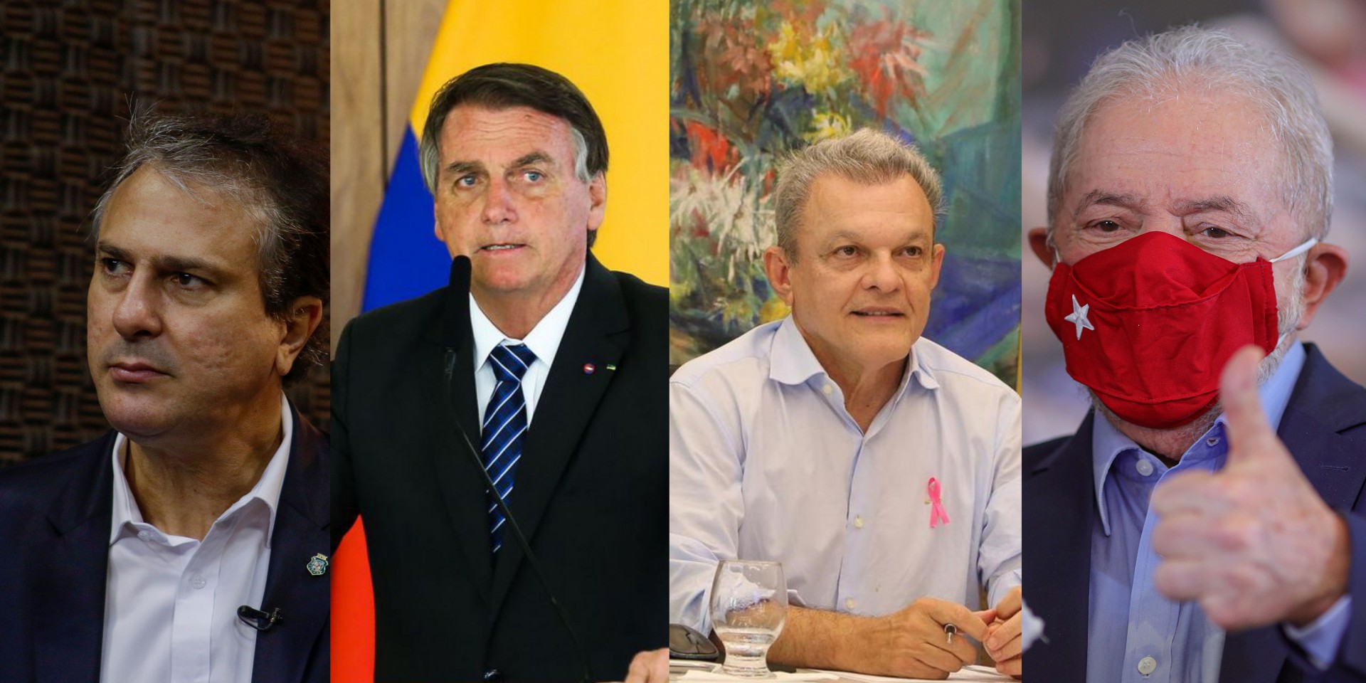 Presidente Jair Bolsonaro e ex-presidente Lula foram pautas no cenário nacional. Sarto e Camilo, chefes do executivo de Fortaleza e do Ceará, respectivamente, foram principais personagens locais. (Foto: O POVO)
