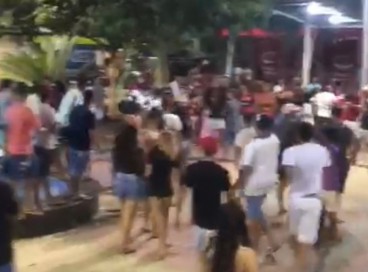Na praça localizada no município de Canindé houve tumulto e agressões durante uma batalha de dança  