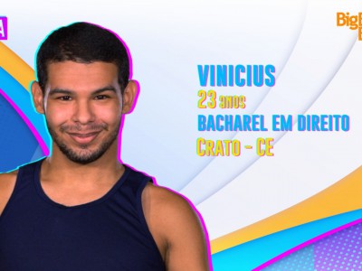 BBB 22: Vinicius é mais um participante confirmado do grupo Pipoca
